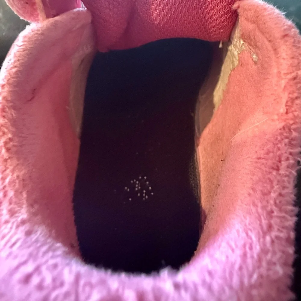 Adidas Disney Grand Court Minnie Mouse silver sparkle Pink Sneakers size 8 - Picture 16 of 16